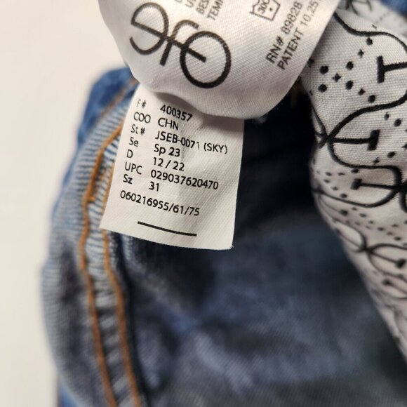 Sam Edelman Women's Blue Yaro High Rise 90's Pinched Waist Jeans Size 31 - Picture 11 of 15